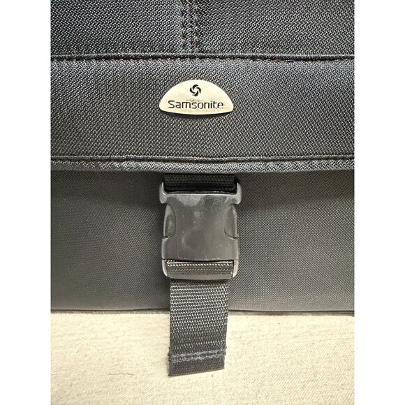 Samsonite Laptop Bag Briefcase 16” Black Soft Case Expandable Travel Work Bag - Picture 2 of 16